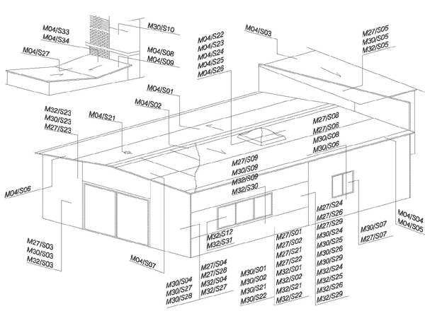Схема монтажа производственного здания на основе сэндвич панелей